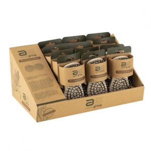 DISPLAY 12 PCS CEPILLO ECO DESENREDAR SIN MANGO