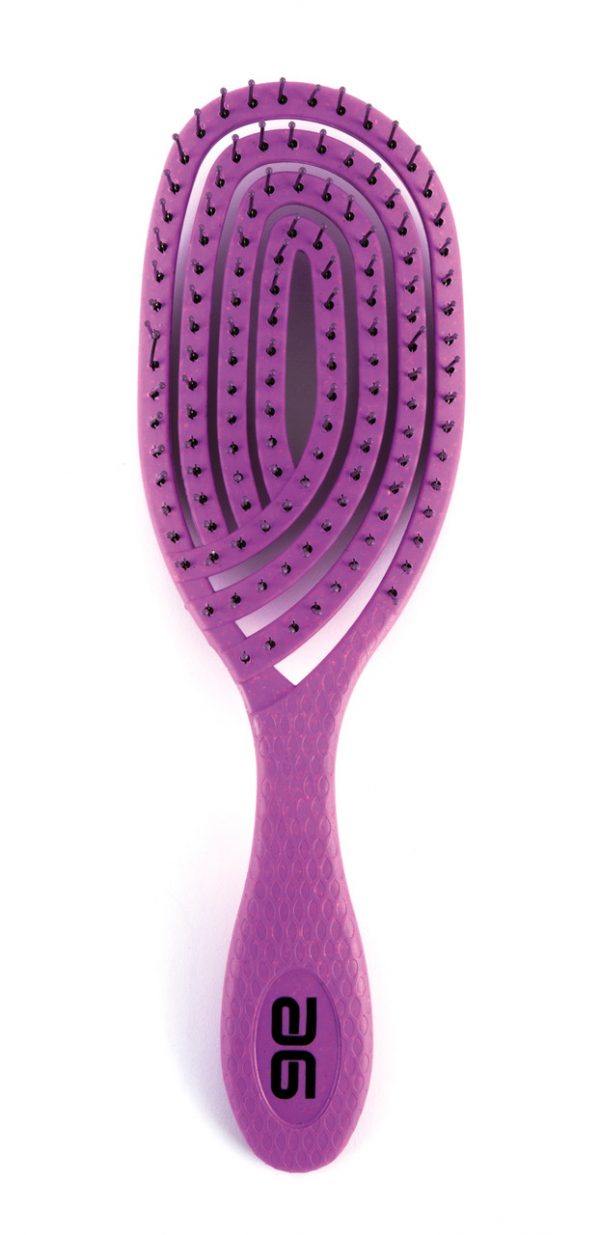 CEPILLO DESENREDAR AG ECO BIODEGR. OVAL MORADO