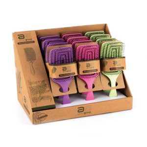 CEPILLO ECO BIODEGRADABLE PALA CUADR. GDE. 12 PCS