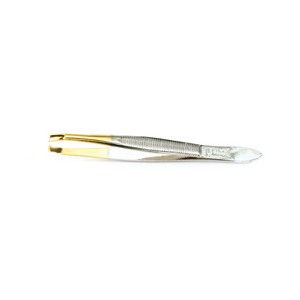PINZA DEPILAR PUNTA DORADA R.207