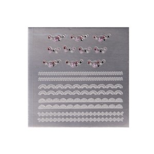 ADHESIVO 3D DECORACION UÑAS TIRA + PERLA5